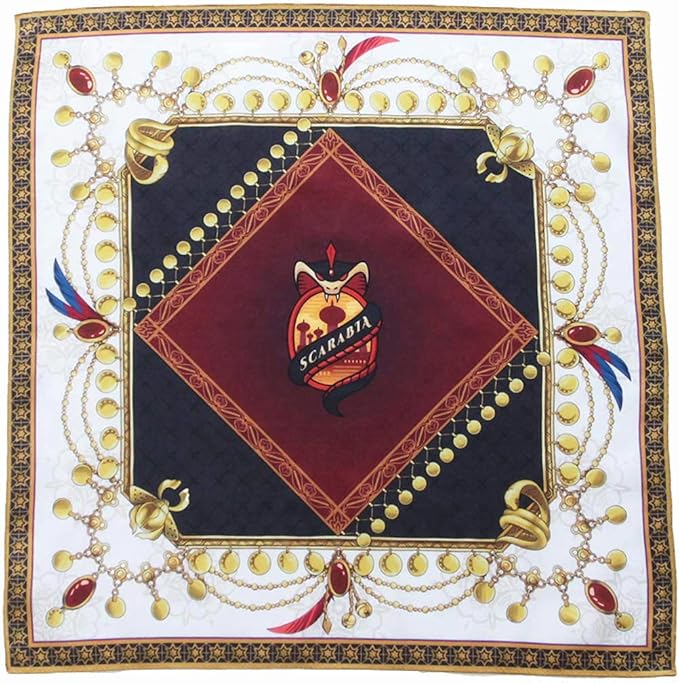 Amazon ディズニー ツイステッドワンダーランド スカーフ風ハンカチーフ スカラビア寮 大判 ハンカチ 52cm ツイステ Twisted Wonderland 1440 14 96 ハンカチ バンダナ 通販