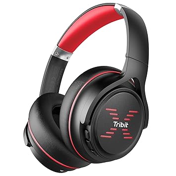 Tribit Wireless Bluetooth Headphones Over Ear,Bluetooth 5.2 On Ear Headphone with Built-in Mic,HiFi Sound,Deep Bass,Lightweight,Type-C Lightening Fast Charge, 34H Playtime,Tribit XFree Go Headsets