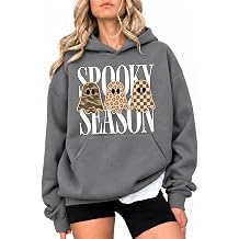 Halloween Hoodie for Women Fleece Ghost Graphic Hooded Sweatshirts