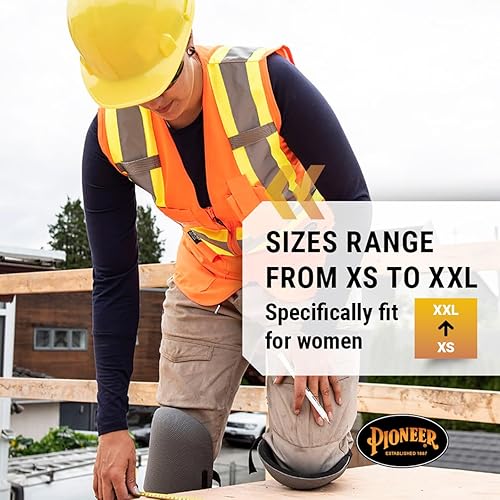 Miniatura 4 de Pioneer 139PKU - Chaleco de malla para mujer (talla XCH), color rosa., 2XL, Naranja (Hi-Vis Orange)