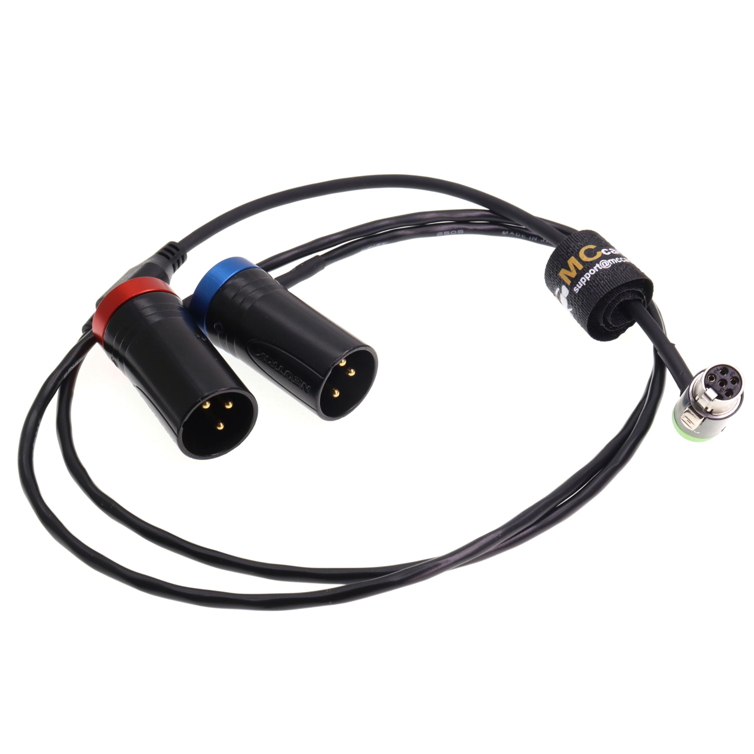 Amazon.com : Low Profile TA5F Mini XLR 5 pin to Dual XLR 3 Pin