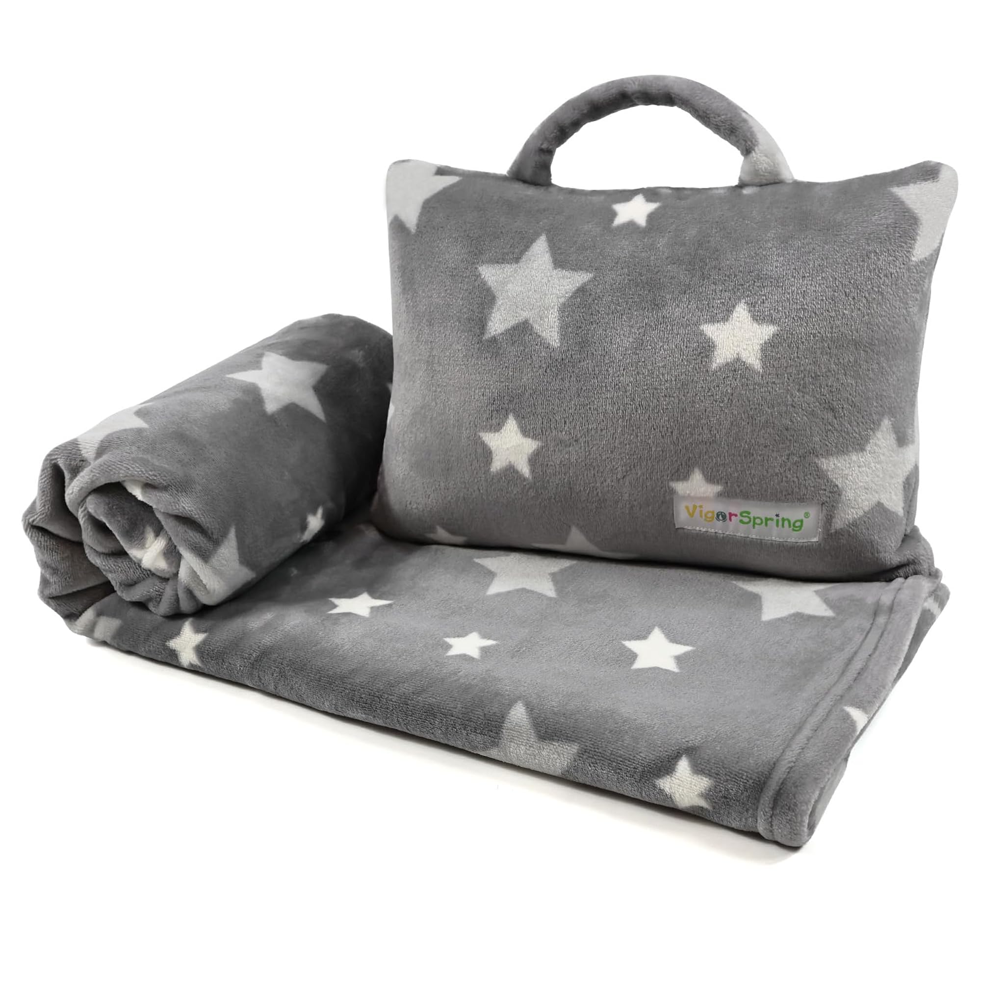 3-in-1 Cat Travel Blanket and Pillow Set for Kids