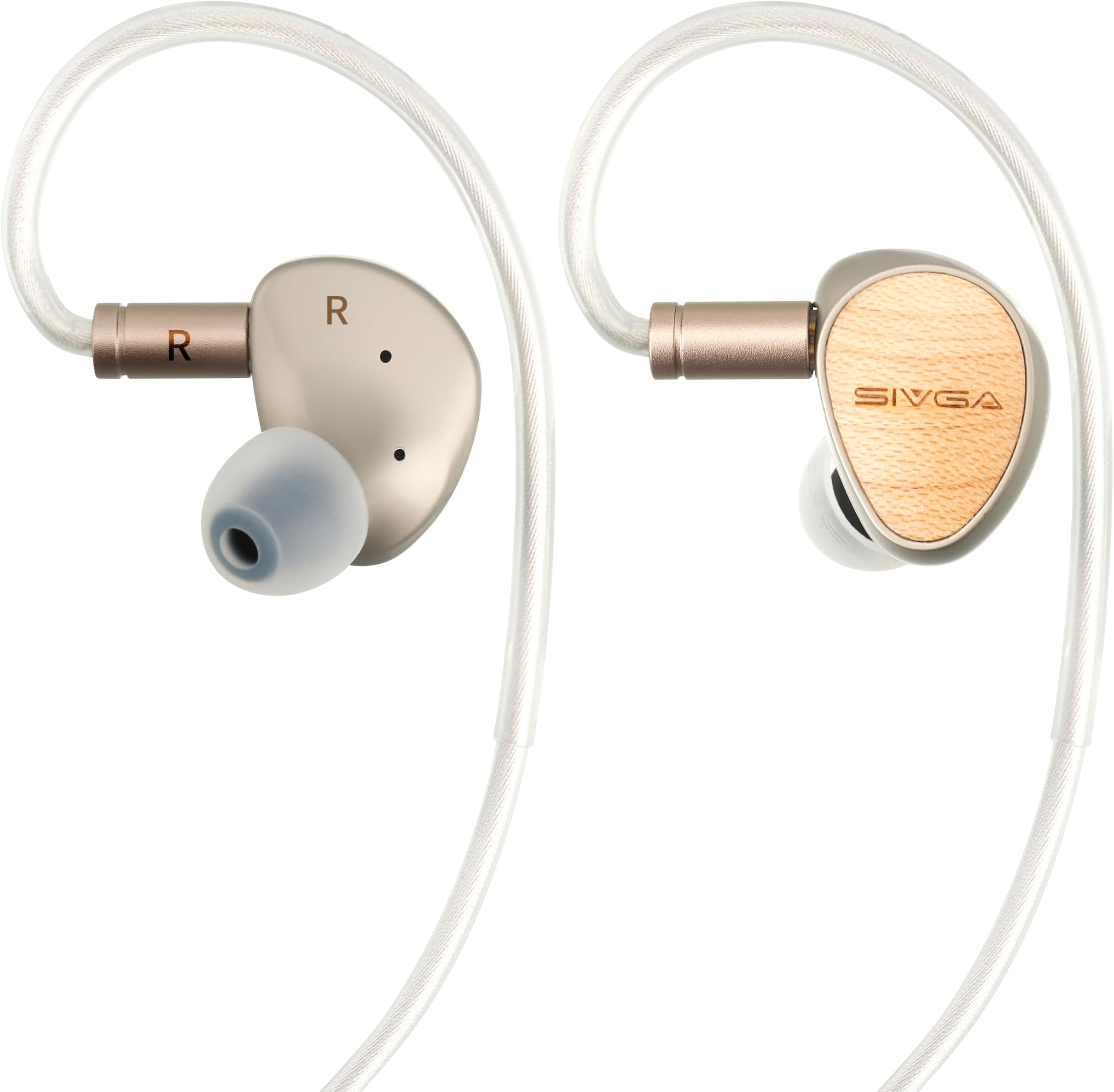 SIVGA Que Plated Beryllium Dynamic Diaphragm Wired Earbuds (QUE)