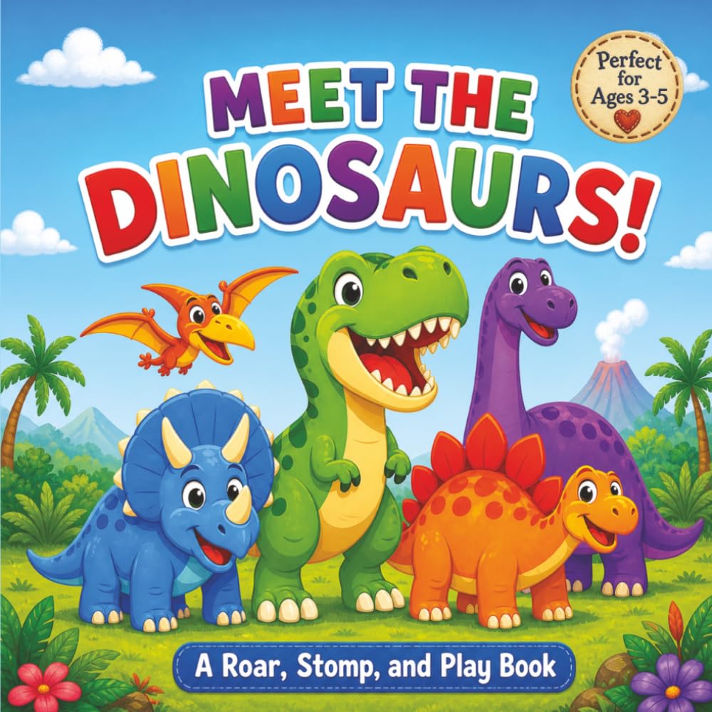 Meet the Dinosaurs: A Roar, Stomp, and Play book