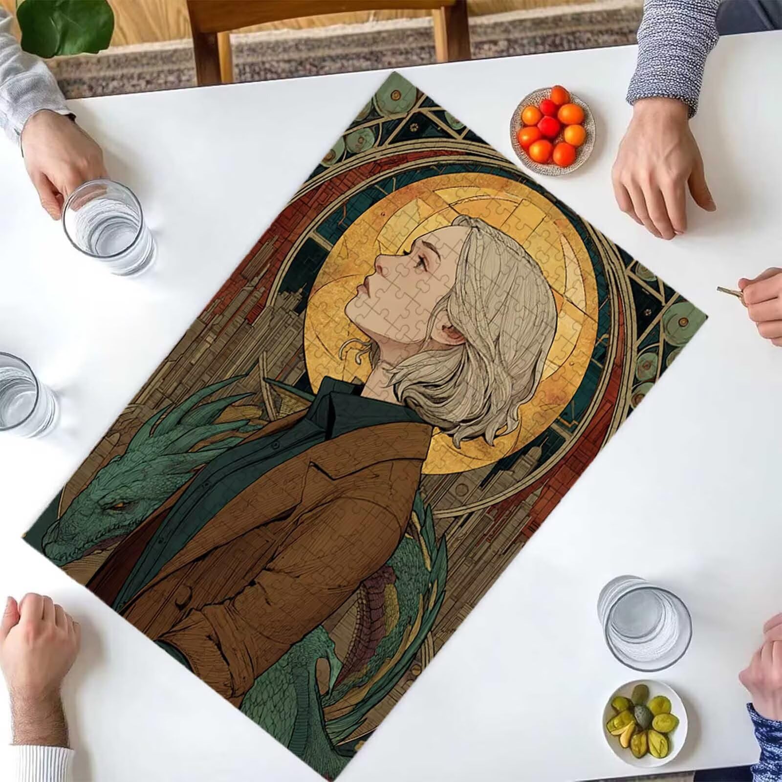 Puzzle dla dorosłych 5000 elementów 156 x 105 cm puzzle dla dorosłych gra edukacyjna wyzwanie zabawki 5000 elementów dla dzieci, kolorowa układanka do majsterkowania do dekoracji wnętrz PjY11357 8-V