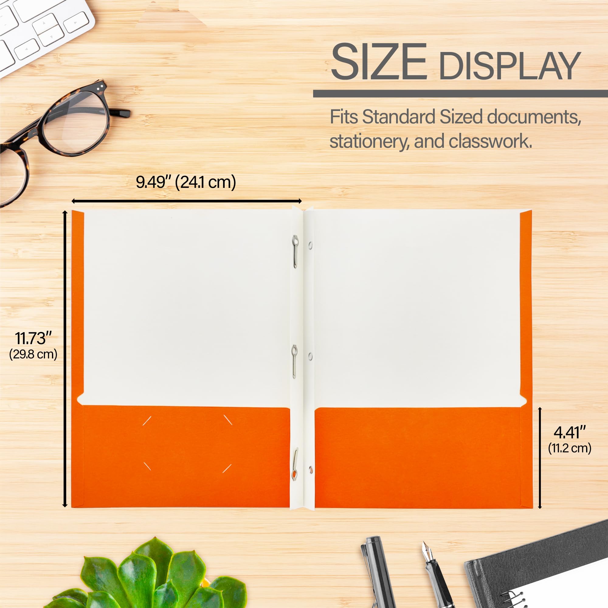 Amazon.com : BAZIC Products Assorted Color Paper 2-Pocket Folder