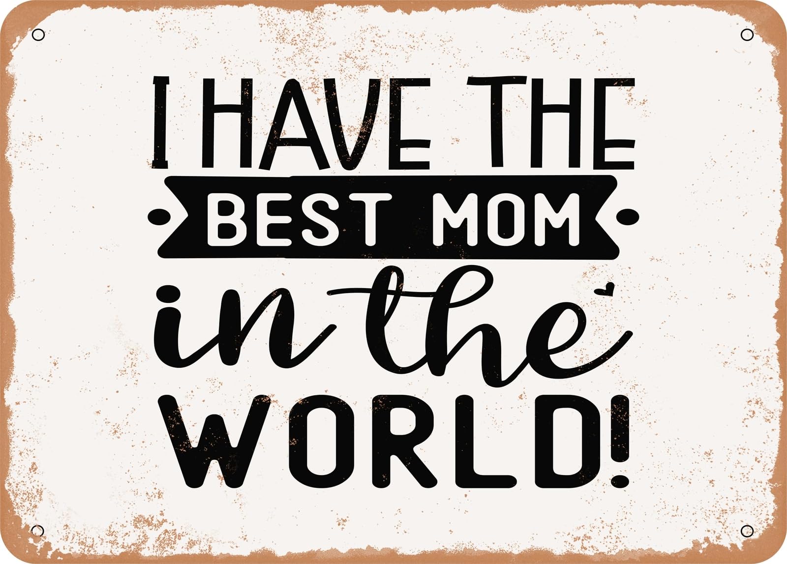 Metal Sign - I Have the Best Mom In the World - Vintage Look Sign home decor