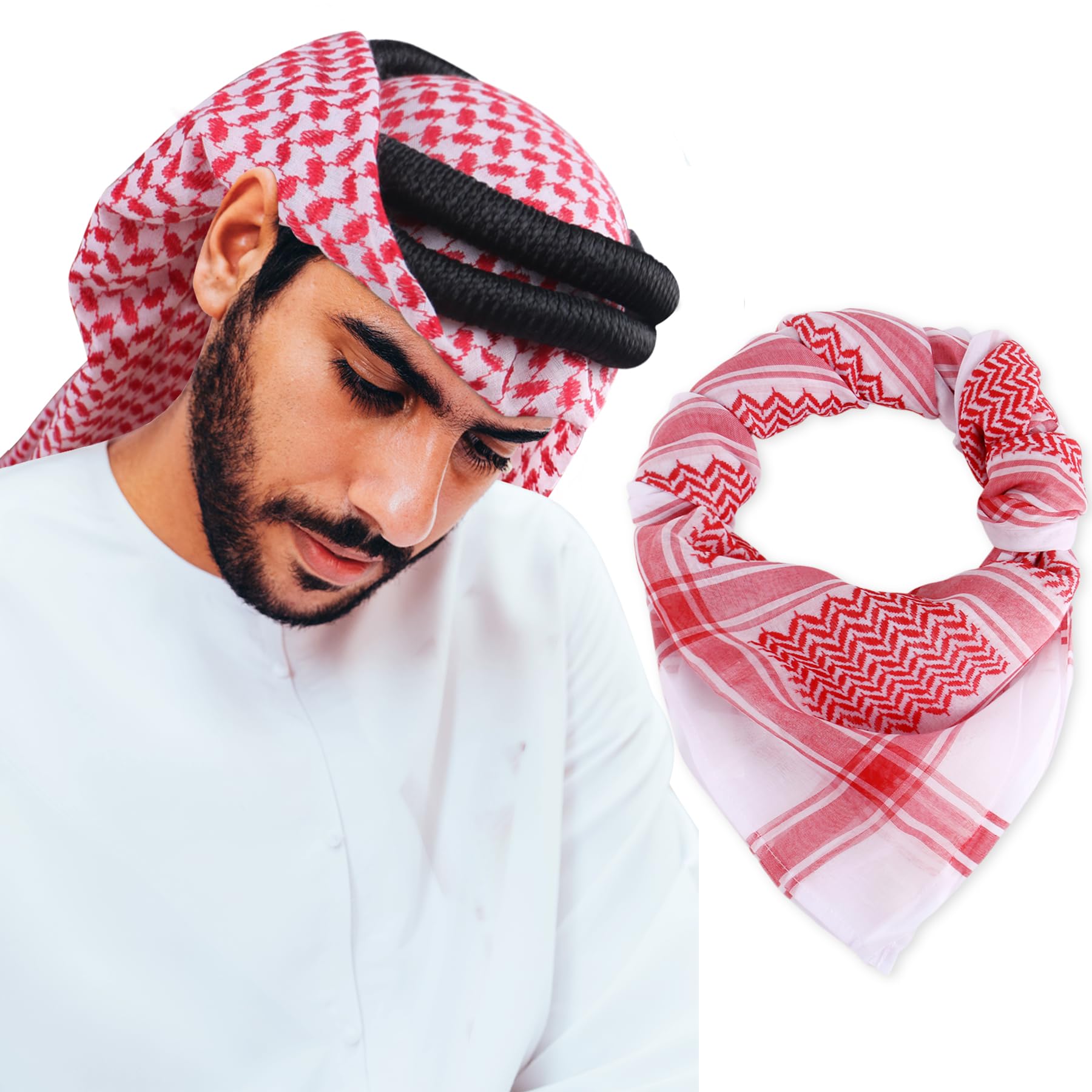 Keffiyeh Shemagh Arab Head Scarf Turban Head Wrap