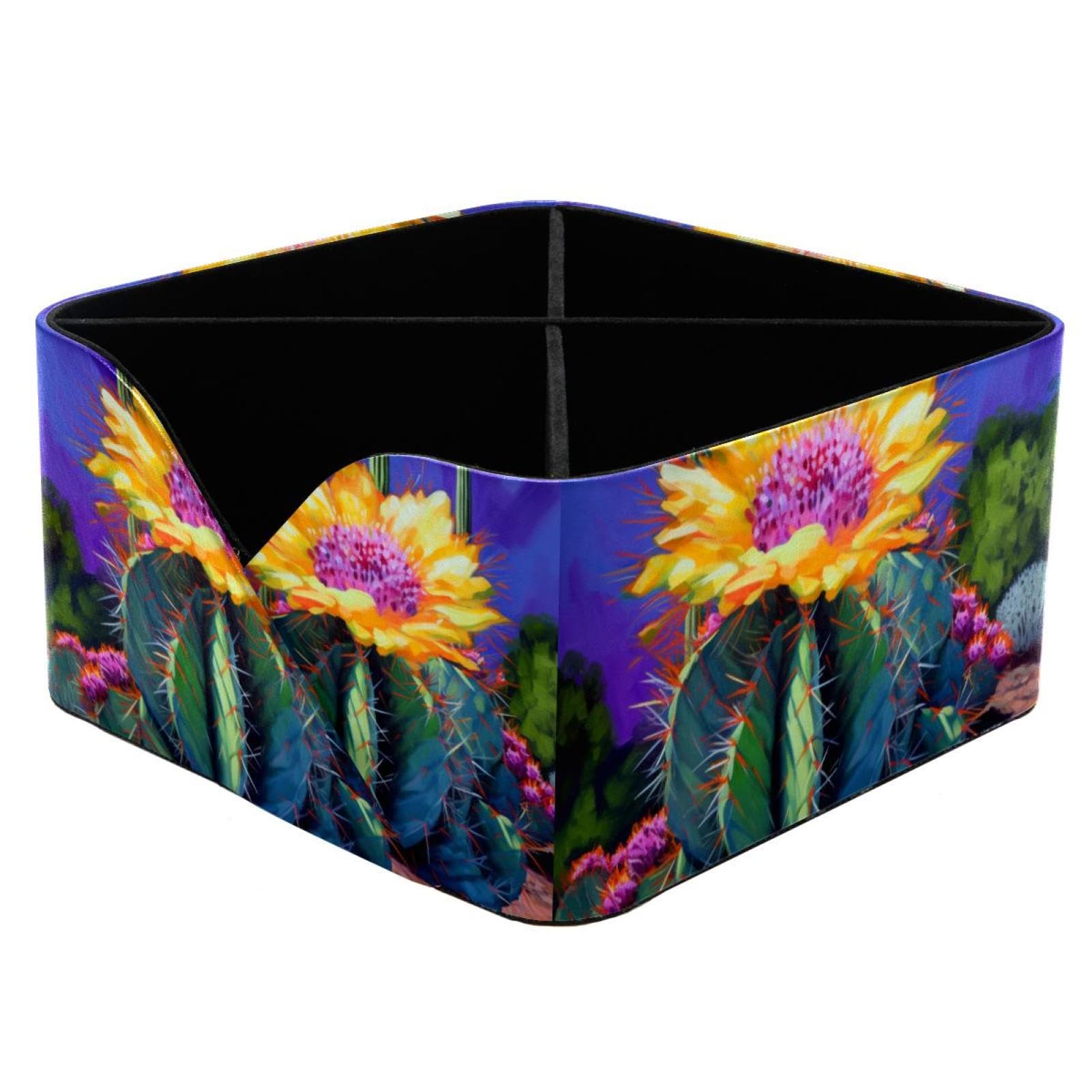 Porte-stylos de bureau et boîte de rangement rectangulaire violette