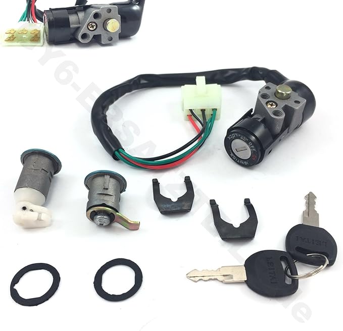 SCOOTER IGNITION KEY SWITCH ASSEMBLY LOCK SET SOME RETRO