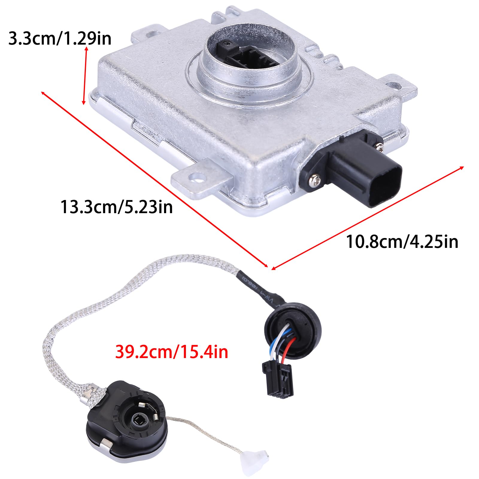 W3T19371 Xenon Scheinwerfer Steuergerät Vorschaltgerät Kompatibel für Cit-ro-en Mi-tsub-ishi Mitsubishi-Electric Mazda Honda Acura HID Vorschaltgerät, Xenon Scheinwerfer Vorschaltgerät