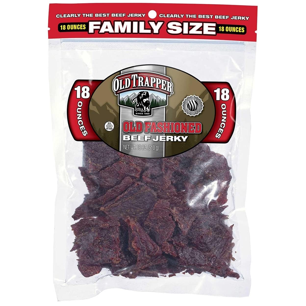 Old Trapper Old Fashioned Beef Jerky (18 Ounce) Grocery