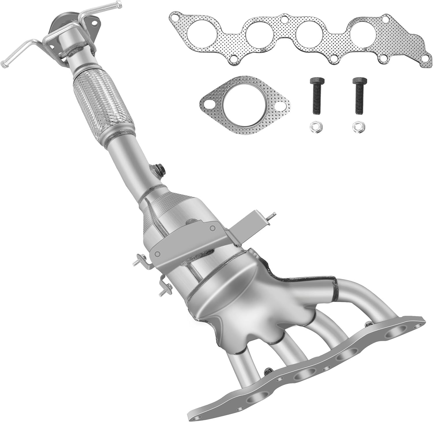 Catalytic Converter Compatible with Mazda 3 2004 2005 2006 2007 2008 2009 2.0L,Front,Replace 16326,641410,18267[EPA Compliant high flow exhaust manifold] Front Mazda 3 2004-2009 2.0L