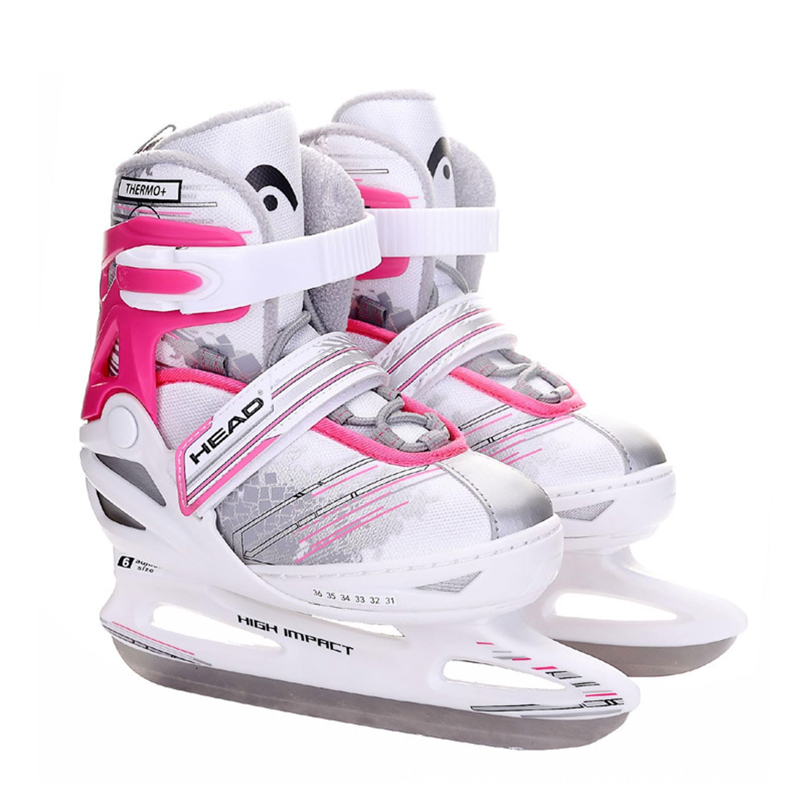 Patins à Glace Homme/Femme/Enfant,Patins à Glace Enfants Chic,4 tailles réglables,Patin a Glace Loisir Polyvalent,Confortables et Endurants,Patins à Glace pour Femmes,Enfants et Jeunes