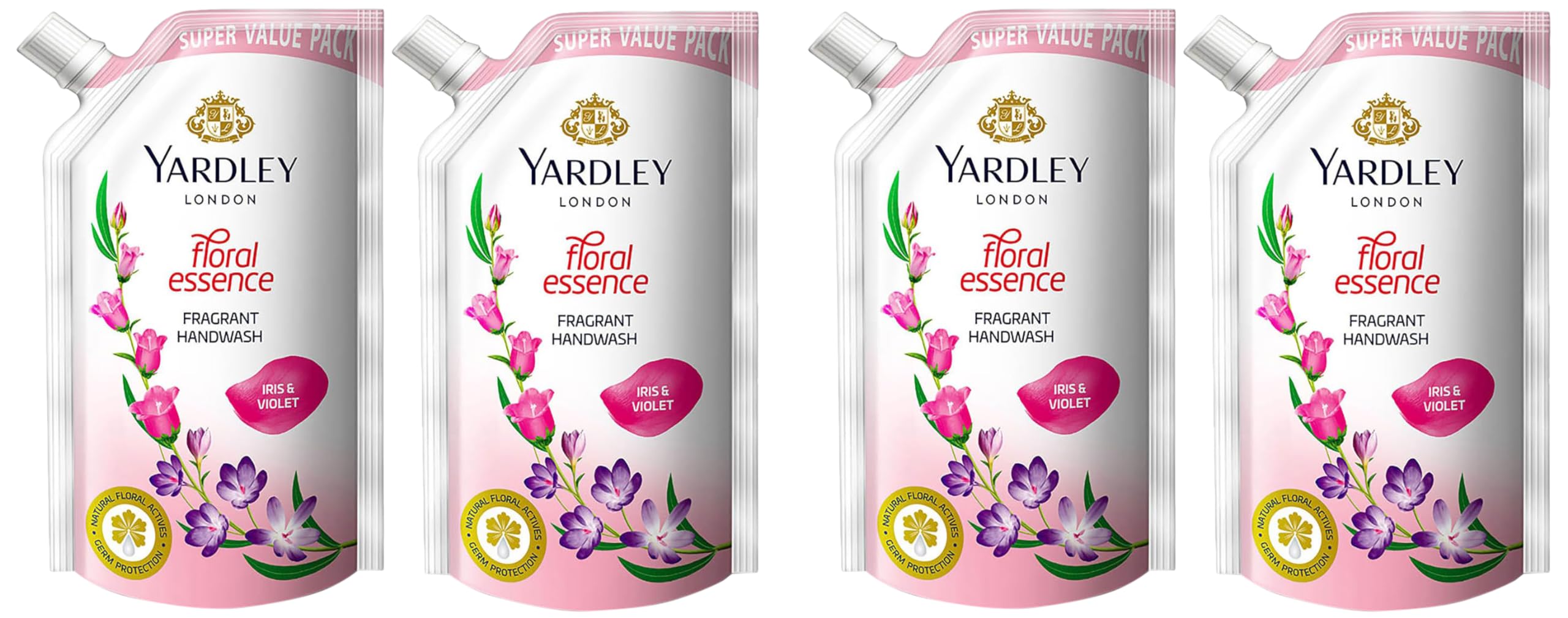 Yardley London Floral essence Iris & violet Fragrant Handwash Refill 750ml (Pack of 4)-image-13