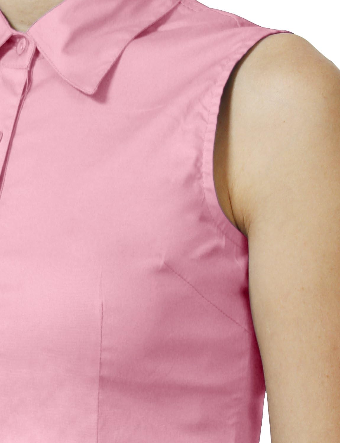 NE PEOPLE Womens Essential Basic Everyday Work Office Tailored Sleeveless Button Down Daily Shirts (S-3XL)