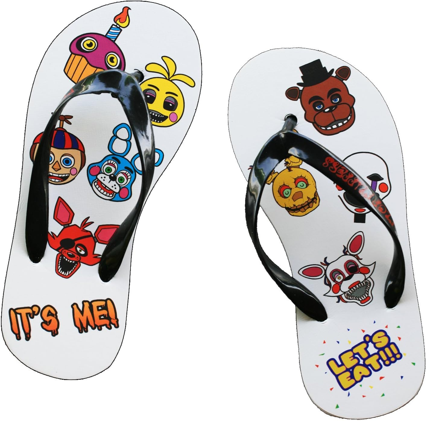 Five Nights at Freddy's Characters Print Flip Flop Strap Sandals (XS - 23cm)