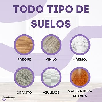Limpiador de Suelos para Robots Fregasuelos 1L | Limpia Suelos para Robot, Enjuague | Detergente para Robot Alta Concentración y Secado Rápido. Todo Tipo Robots2