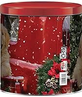 Vista 2 de Lata de palomitas de maíz navideñas con tres sabores (imagen puede variar)