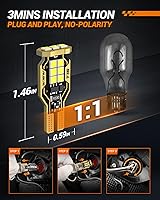 Vista 6 de SEALIGHT Bombilla LED 921 de luz inversa 500% súper brillante T15 de reversa bombilla 3030-SMD Chipsets Canbus sin errores 906 W16W 922 912 921