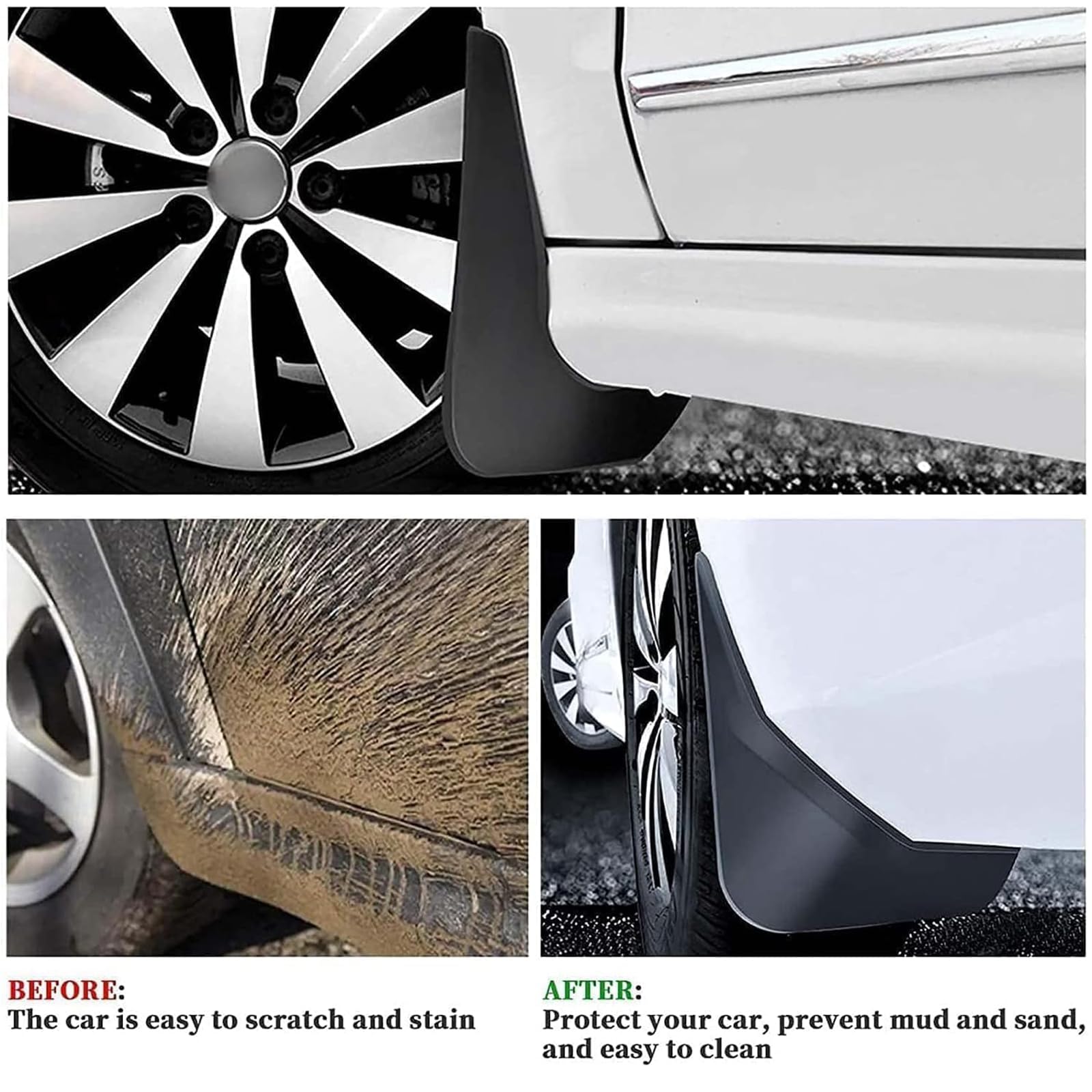 4 Stück Auto Schmutzfänger Für Mercedes Benz ML M-Class W166 2012-2017, Vordere Hintere Schmutzfänger Kratzfest Staubdicht Rad Spritzschutz Protektoren Bausatz Styling Zubehör