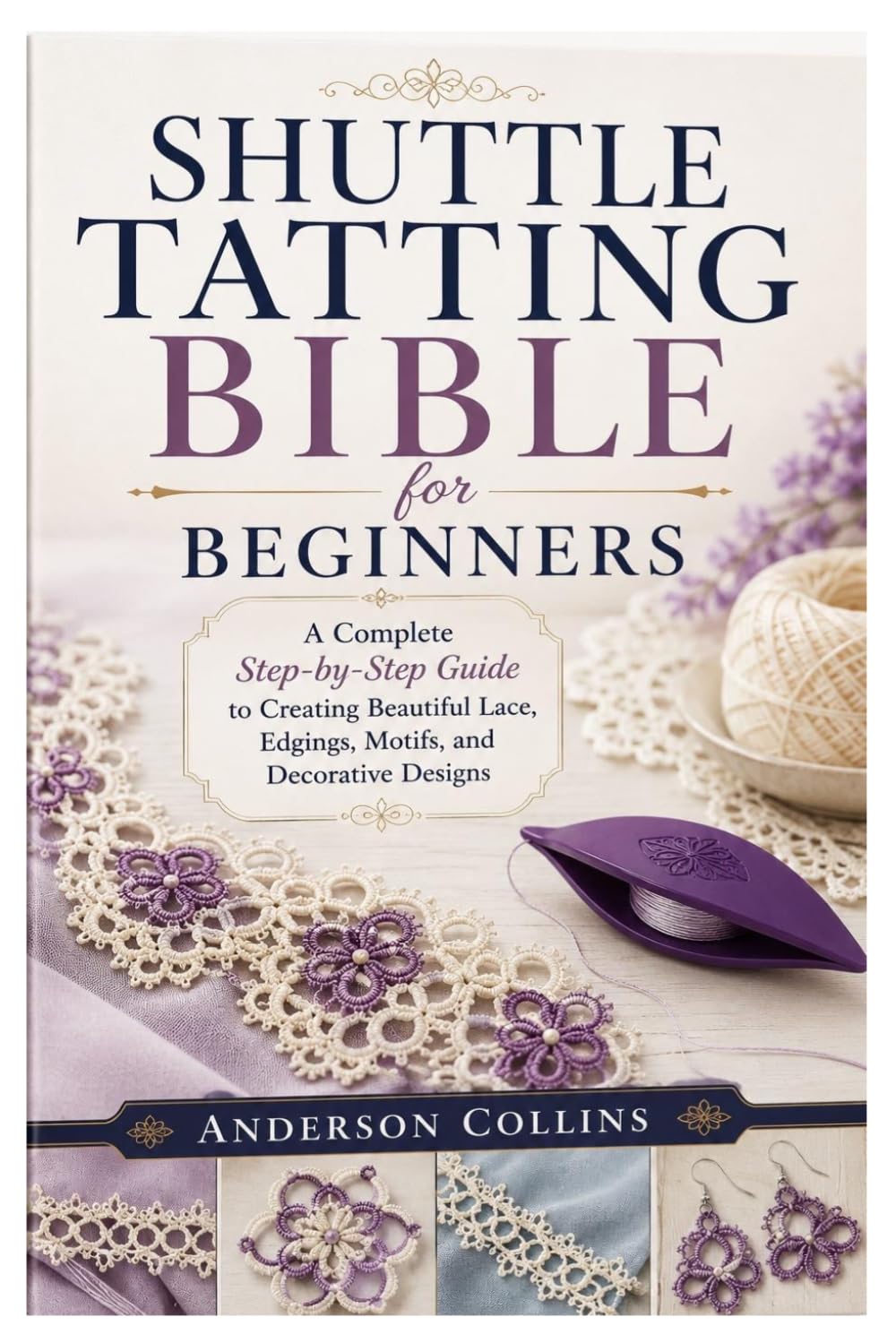 Shuttle Tatting Bible for Beginners: A Complete Step-by-Step Guide to Creating Beautiful Lace, Edgings, Motifs, and Decorative Designs
