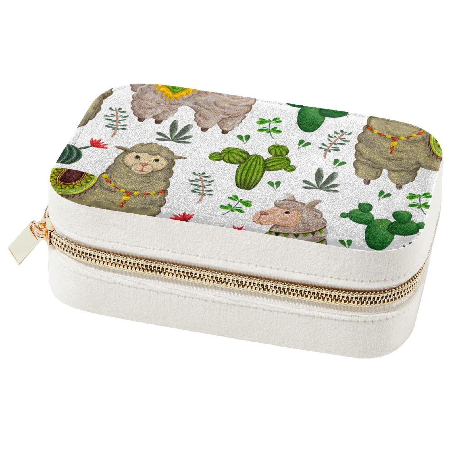 Boîte de rangement pour boucles d'oreilles et bagues de voyage