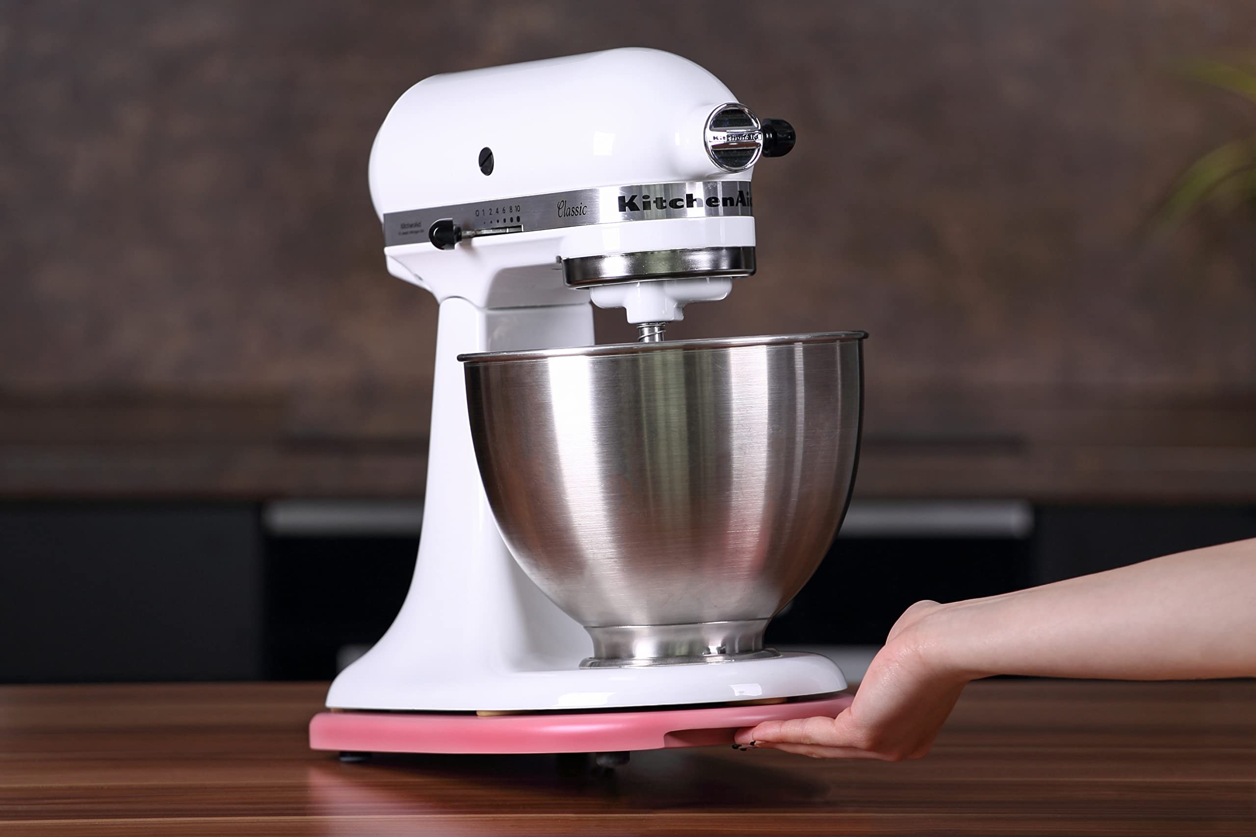 GZ-Design Deska ślizgowa do KichenAid Artisan & Classic – doskonałe akcesoria KitchenAaid z twardego drewna – Made in Germany