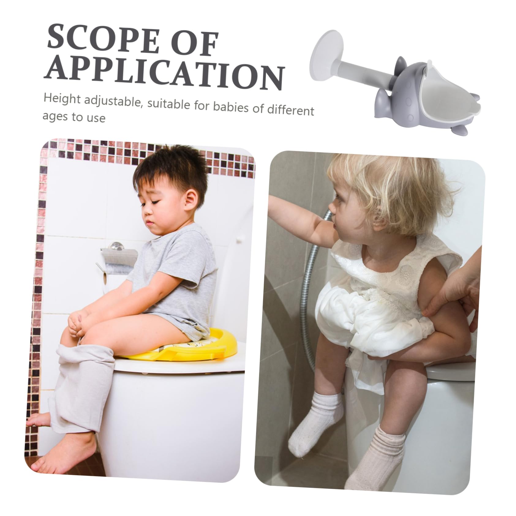 TOYANDONA Orinal de Entrenamiento para Niños Pequeños Infantil Ajustable