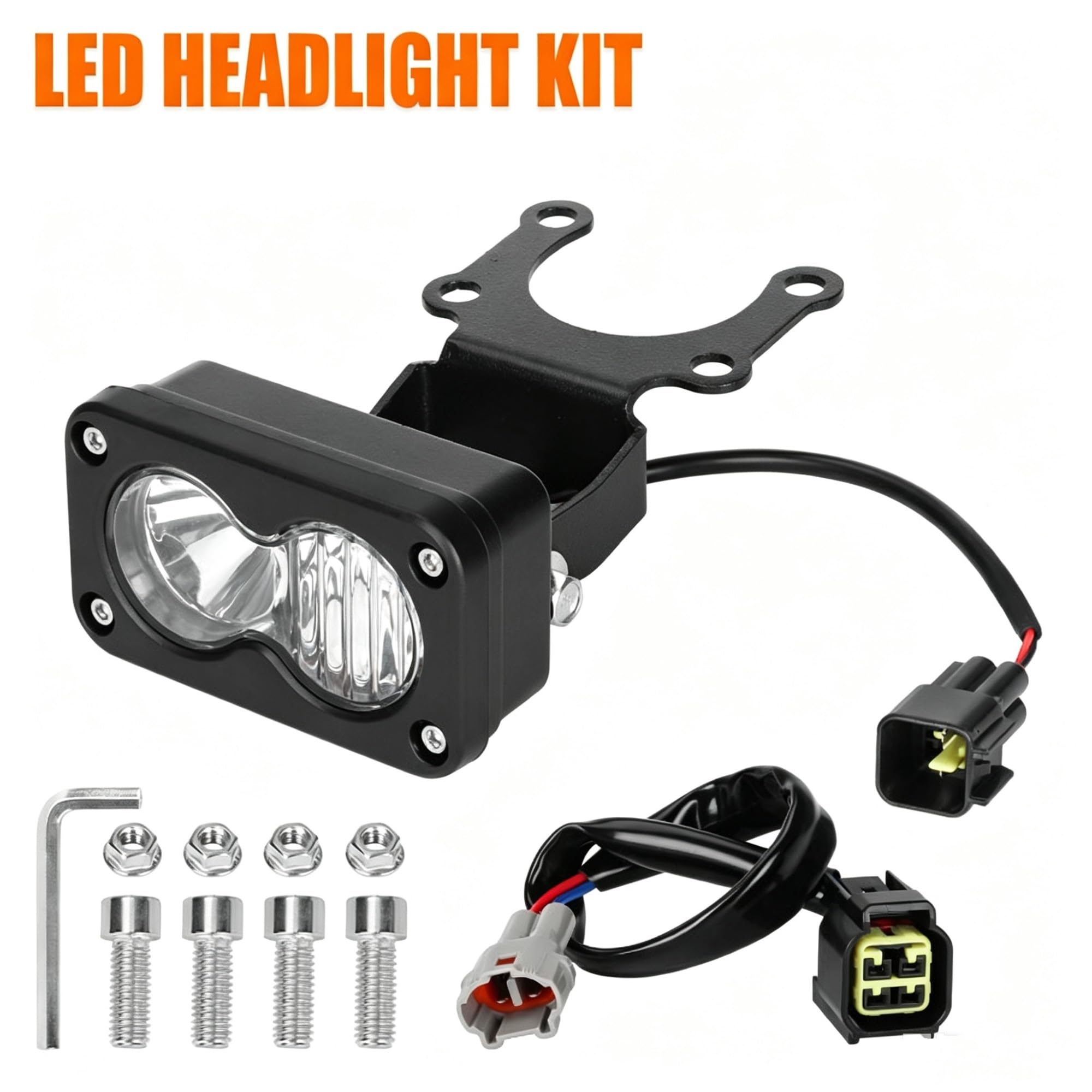 LED Fendinebbia Faro Principale 20 W Per SurRon Faro Moto | Faro Principale Spot Flood Per Kit Combinato 6000-6500K Per Luce Per Ape Per Segway