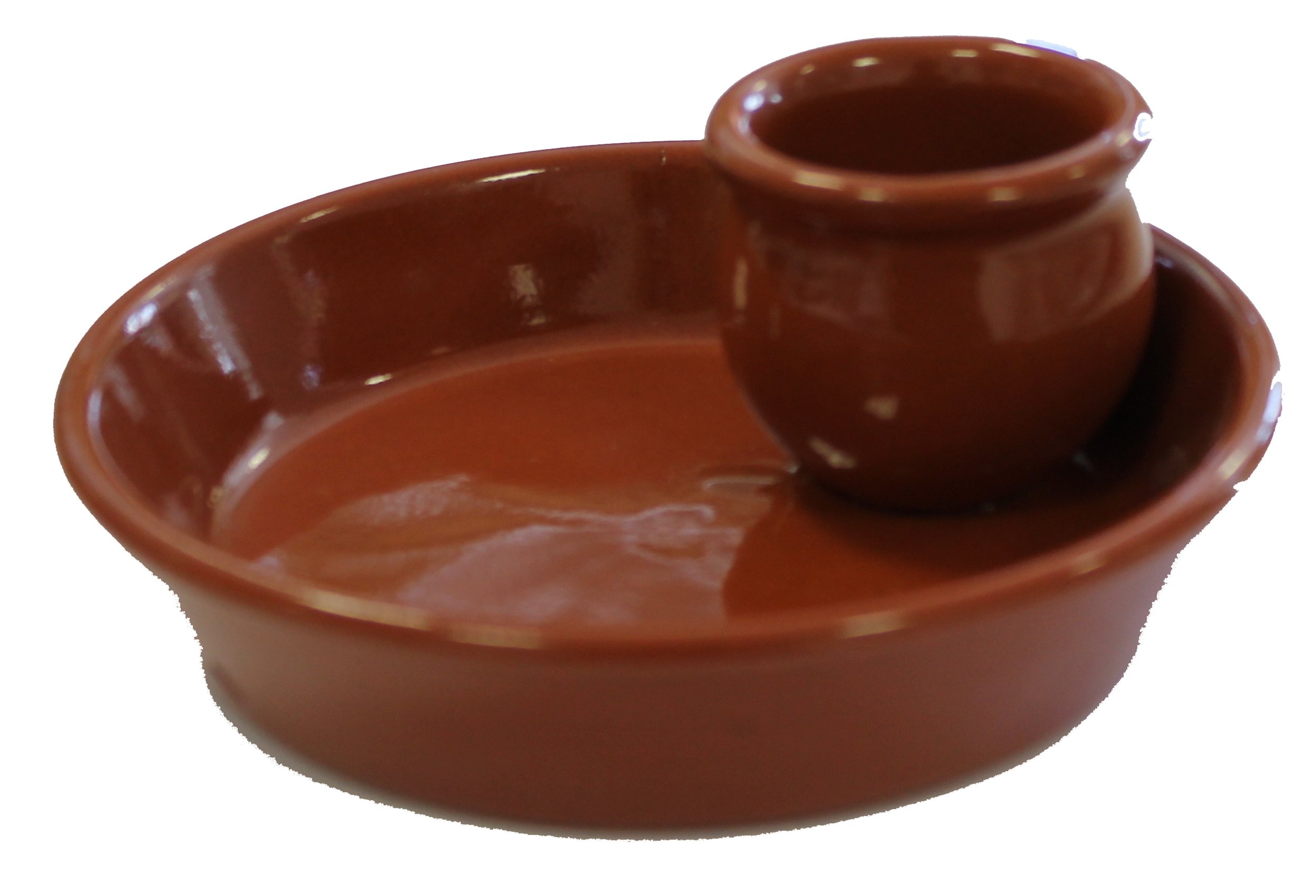 FACKELMANN Small Olive Wood Plate Ceramic Brown 13 x 5 cm 24