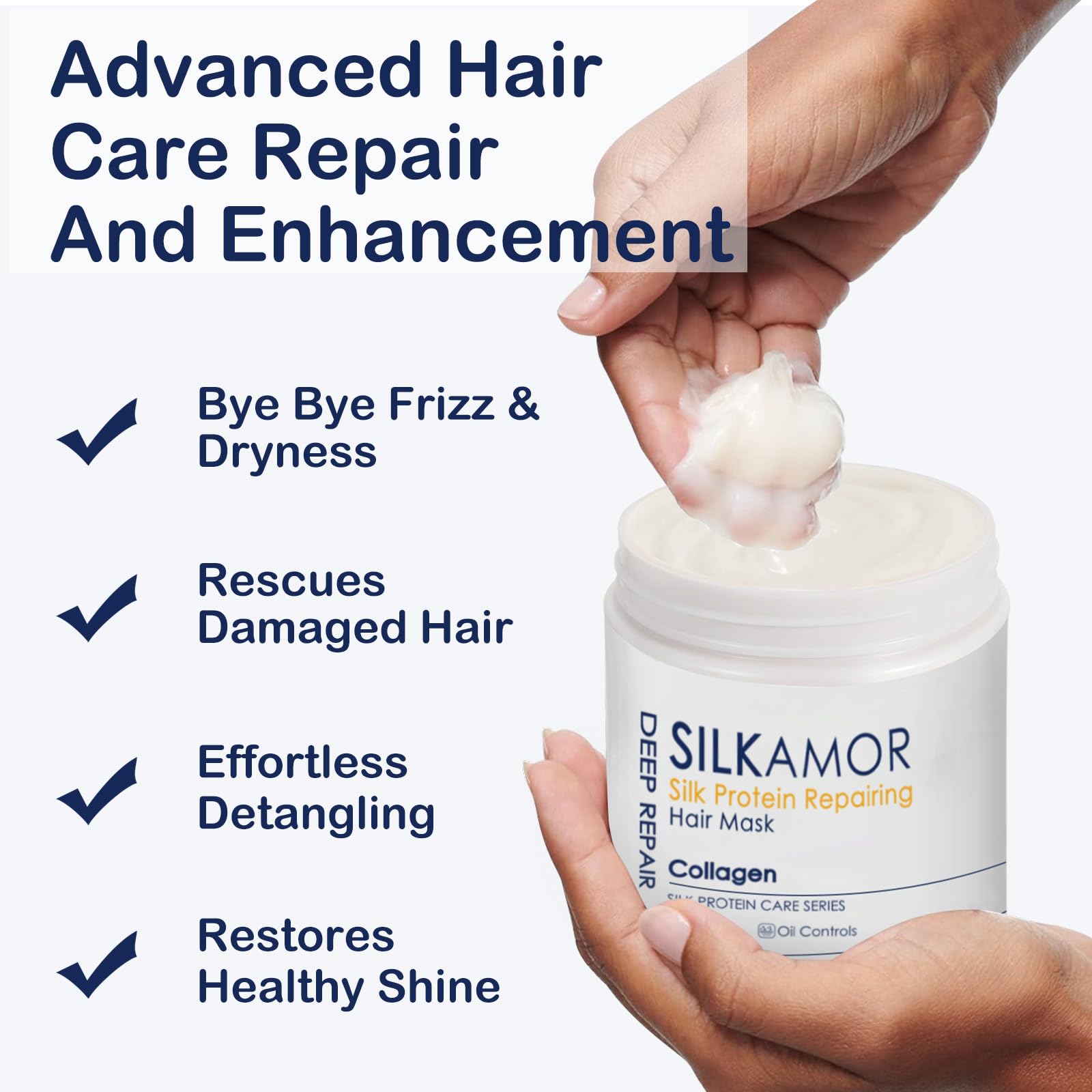 Protein Hair Treatment, Hair Mask for Dry Damaged Bleached Hair Hair Repair Treatment - Image 4