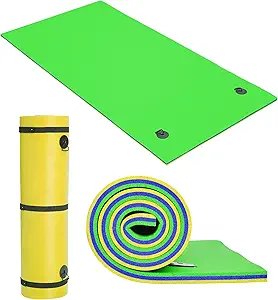 Lily Pad Floating Mat for Lake & Pool, 8'/9'/12' Extra Large Floating Water Mat, 3-Layer Tear-Resistant XPE Foam Suitable for Adults and Kids