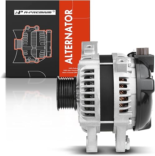 Miniatura 8 de A-Premium Alternador compatible con Toyota FJ Cruiser 2007 2008 2009 V6 4.0L, 100A 12V 7 ranuras polea en sentido horario, repuesto # 27060-31120,