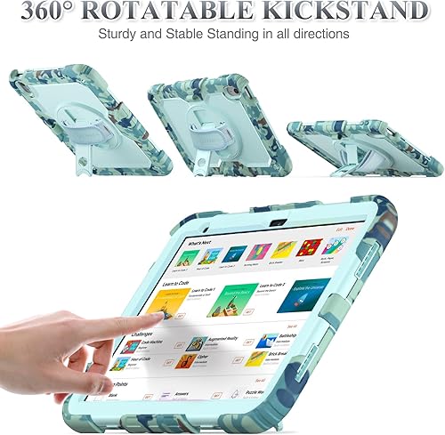 Miniatura 130 de SEYMAC stock Funda para iPad (A16) de 11ª/10ª generación de 11/10.9 pulgadas 2025/2022, funda de protección contra caídas de cuerpo completo