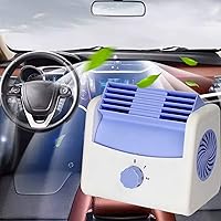 Vista 4 de Ventilador de refrigeración automotriz, ventilador de circulación de aire de refrigeración de 12 V CC, salida de aire ajustable de 2 velocidades