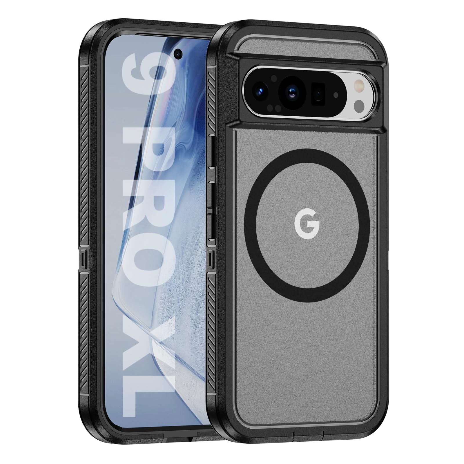 Tuvror Magnetic for Google Pixel 9 Pro XL Case 6.8 inch, Compatible with MagSafe, Shockproof Dustproof Drop Proof, Military-Grade Protection, Magnetic