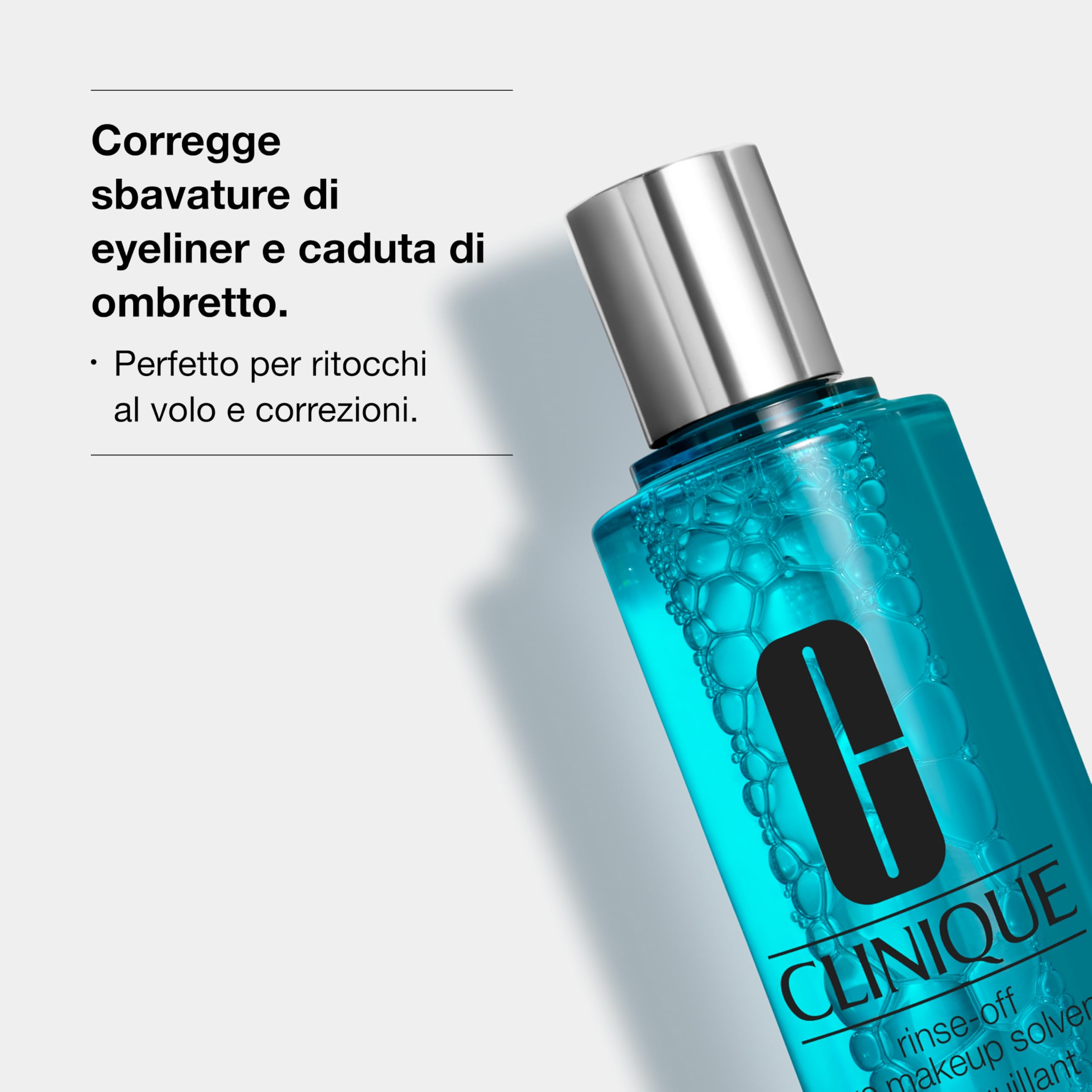 Clinique Rinse-Off Oil Free Eye Makeup Remover Solvent | Struccante per Occhi, 125 ml