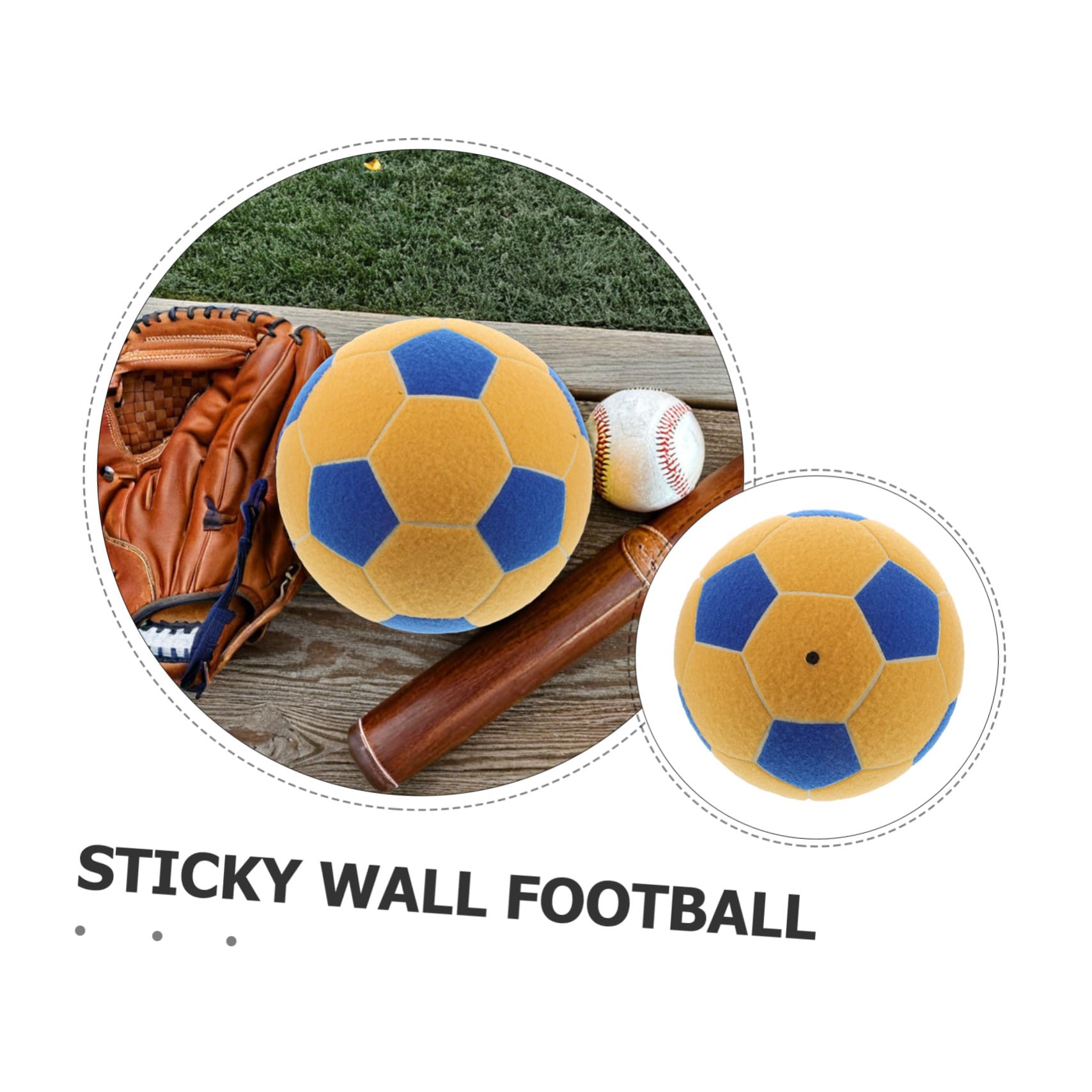 Fútbol Inflable con Pelota de Fieltro Adhesiva Equipo de Entrenamiento para Práctica de Precisión Interiores y Exteriores