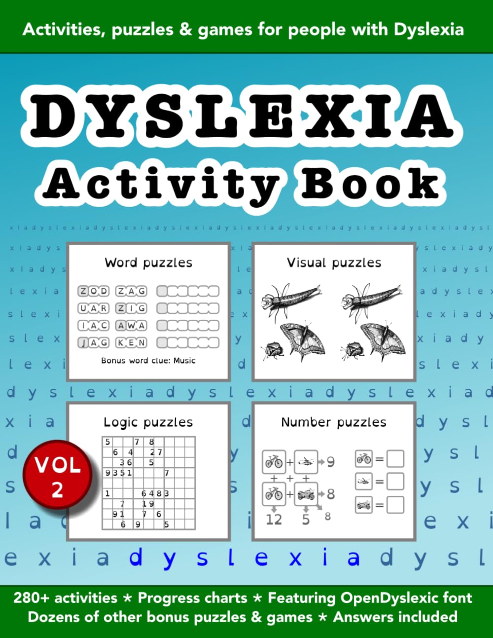 Dyslexia Activity Book VOL 2: Education resources by Bounce Learning Kids