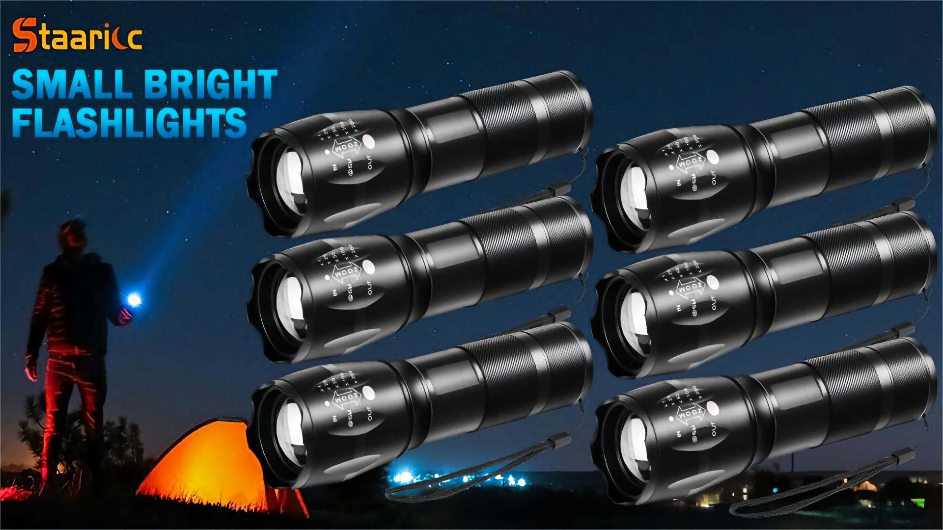 Image of Staaricc 6Pack LED Small Flashlights High Lumens, Mini Flash Light for Home