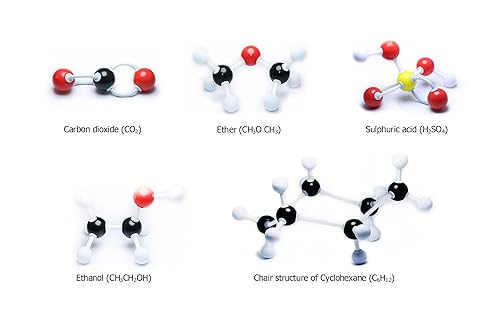 Miniatura 4 de LINKTOR Kit de modelo molecular de química, conjunto de estudiantes o profesores para el aprendizaje de química orgánica e inorgánica, motiva el
