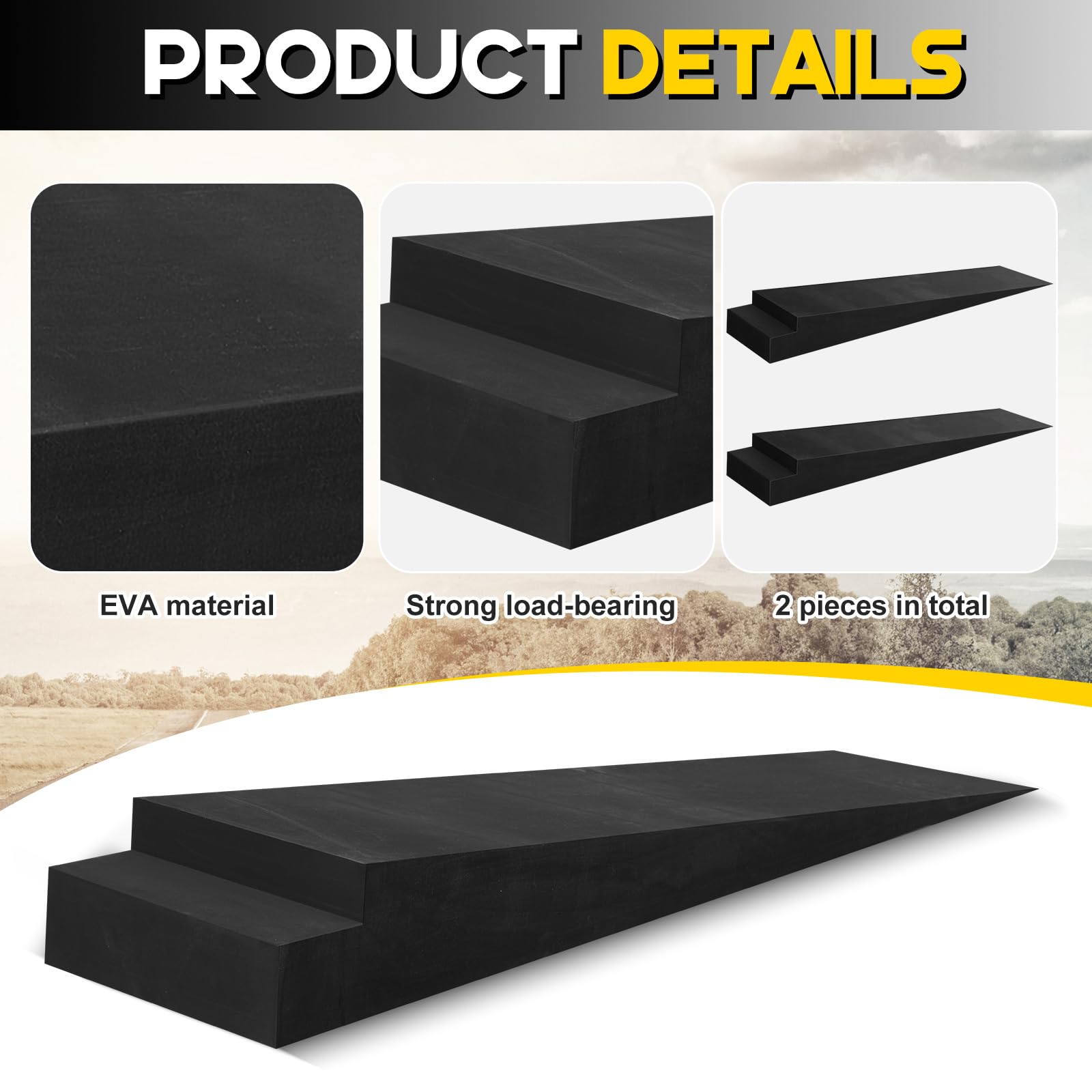 Car Trailer Ramps - Low Profile EVA Foam -5
