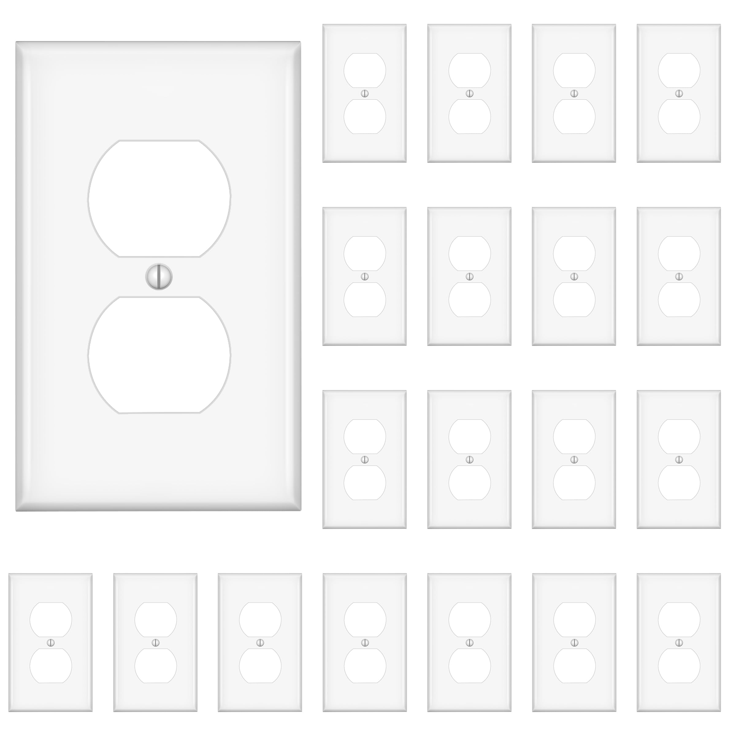 TAKETEK Outlet Covers Wall Plates,Standard Size Duplex