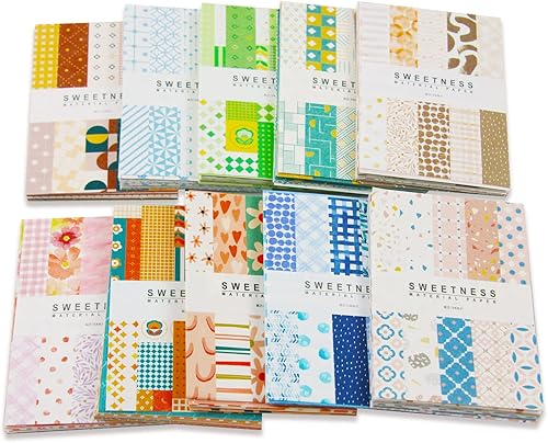 500 Sheets Vintage Scrapbook Paper Set Aesthetic Stationery Paper Supplies Decorative Paper for DIY Art Crafts Scrapbooking Journal Photo Album