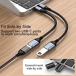USB C to USB 3.0 Adapter, USB C Male to USB A Female Charger Converter for iPhone 17/16/15 Pro/Max, MacBook Pro/Air 2023, iMac, S23, XPS 17