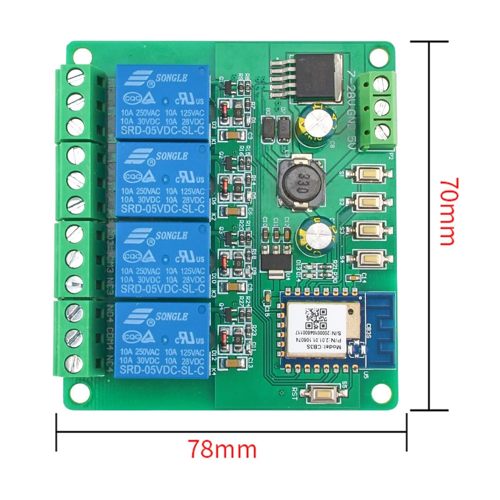 Tuya App Modulo interruttore WiFi wireless relè remoto 4CH DC 12V 24V 5V AC 220V 250V 4 canali APP Smart Switch