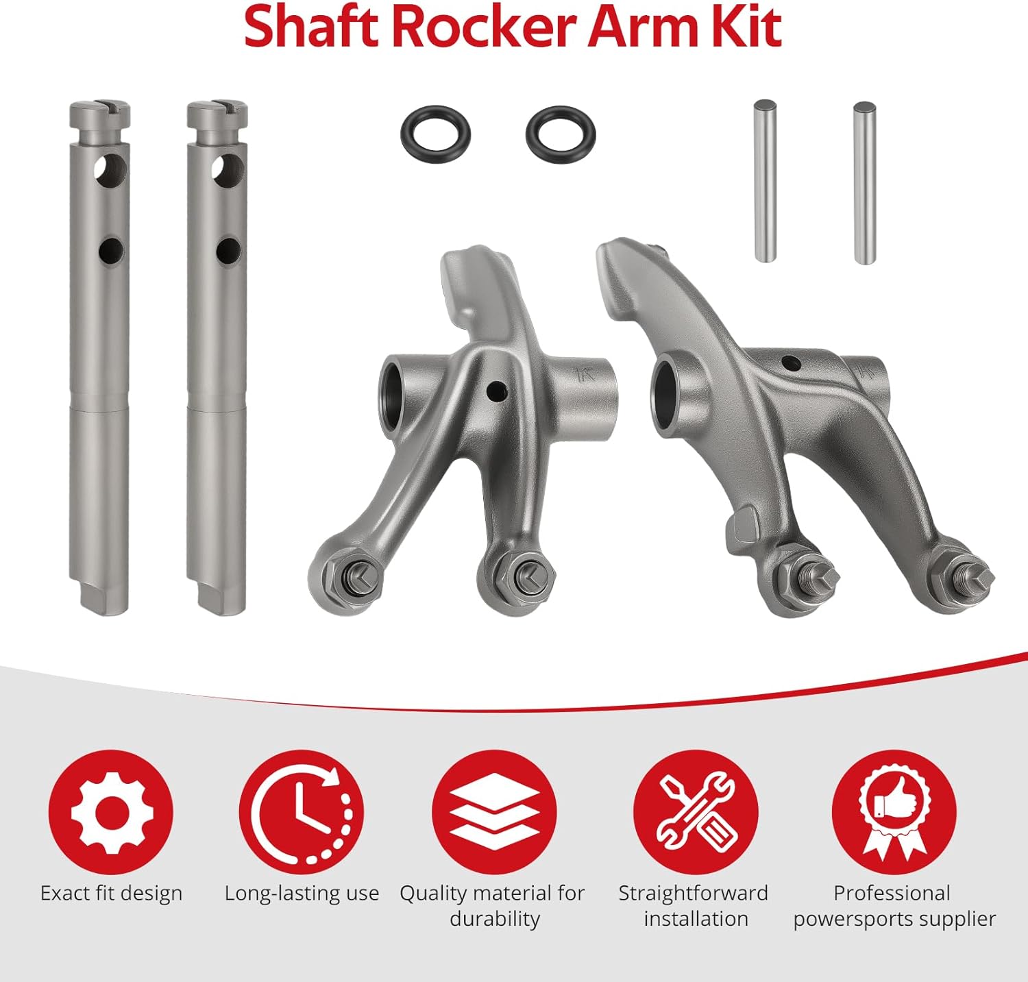 JAVIK Shaft Rocker Arm Kit & Pin Dowels for Honda TRX300EX Sportrax 1993-2008 TRX250X 1987-1988 1991-1992 TRX300X 2009