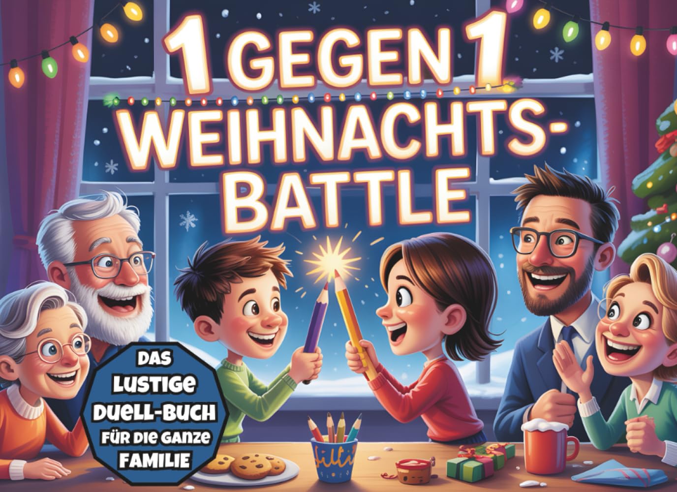 1 gegen 1 Weihnachts-Battle: Lustiges Duell-Buch für die ganze Familie | Mitmachbuch für Spaß und echte Familienzeit an Weihnachten | Challenges, Rätsel & Spiele für Kids, Teens & Erwachsene