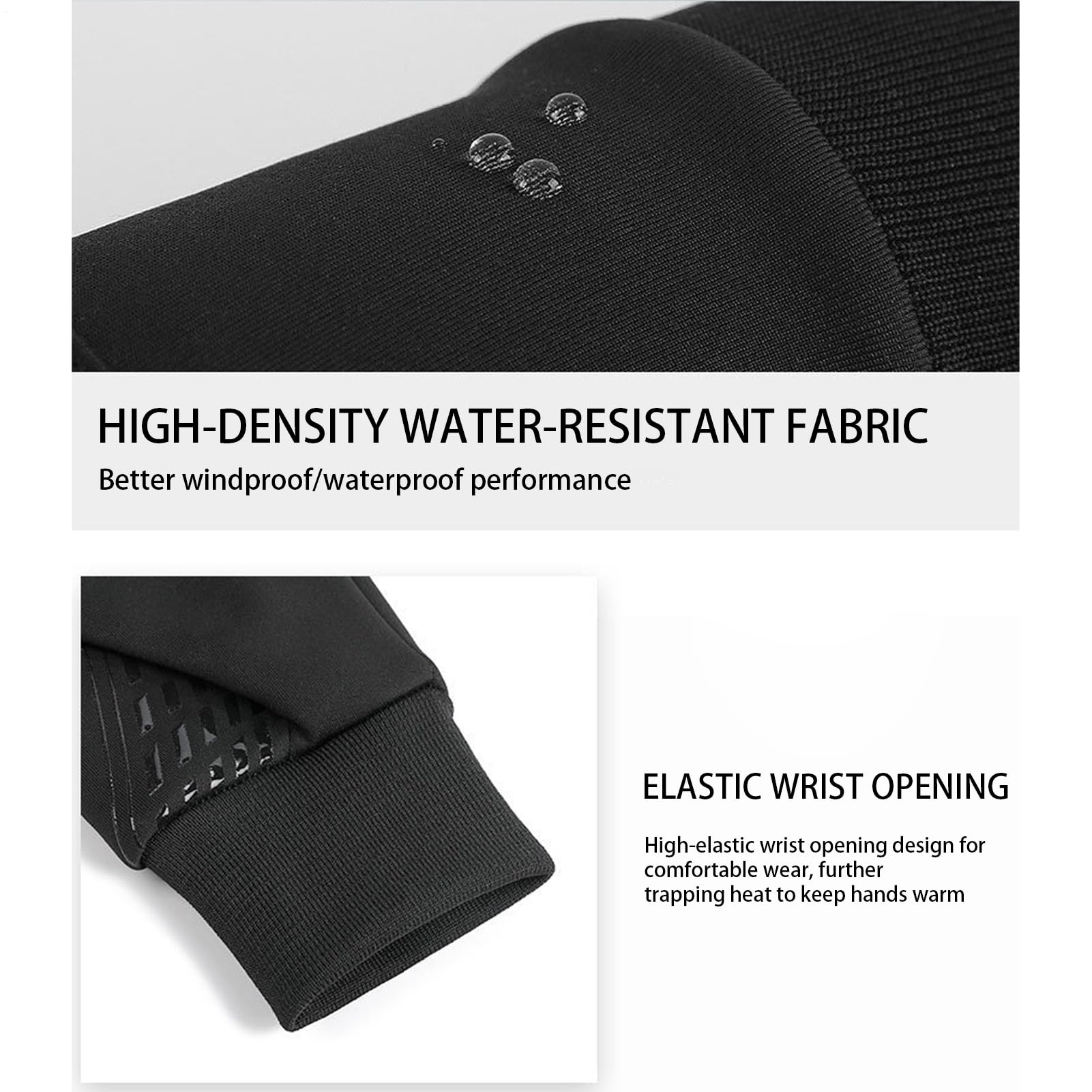 Gants chauffants homme écran tactile imperméables mitaines cyclisme randonnée camping